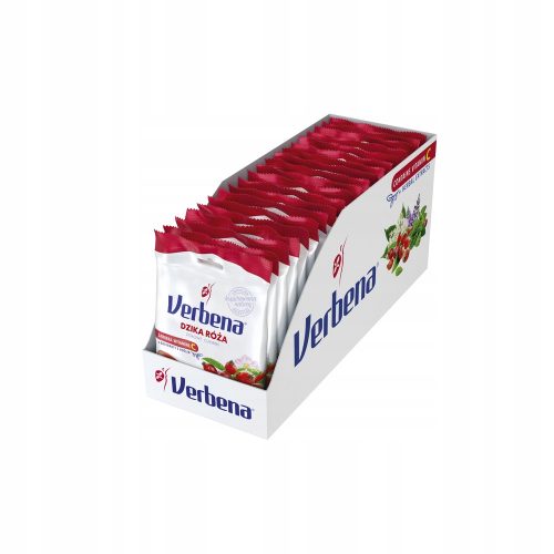 20x 60g VERBENA Wildrose Kräuterbonbons, Kartonpackung
