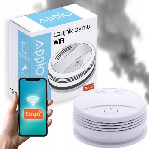  Drahtloser intelligenter Rauchmelder, WiFi-Alarm, Tuya SmartLife