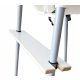  FUSSSTÜTZE FÜR IKEA ANTILOP STUHL, VERSTELLBAR, WEIßE MDF-FUSSSTÜTZE