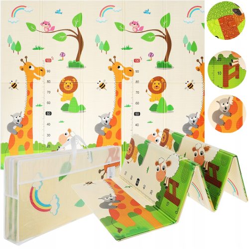  Lernmatte für Babys, interaktiv, doppelseitiger Schaumstoff, 200 x 180 XPE