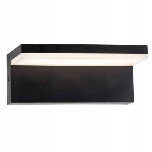  Polux schwarze Gartenwandleuchte mit integrierter 10-W-LED-Quelle