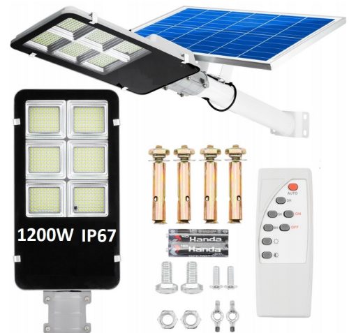  Solarstraßenlaterne 1200 W 120000 lm solarbetrieben