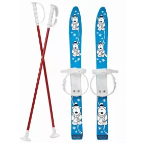  SKI MIT STÖCKEN FÜR KINDER 70 CM. - POLNISCHES PRODUKT
