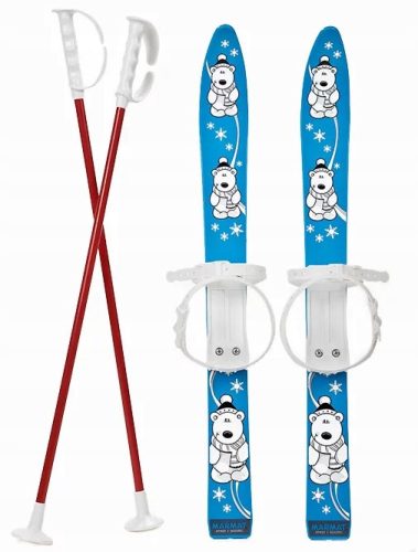  SKI MIT STÖCKEN FÜR KINDER 70 CM. - POLNISCHES PRODUKT