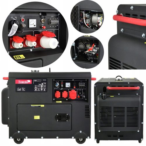 Tragbarer dreiphasiger Tvardy 6000 W Dieselgenerator