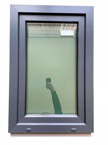 Lorac Kunststofffenster 40x50 cm, Dreh-Kipp-Fenster, grau