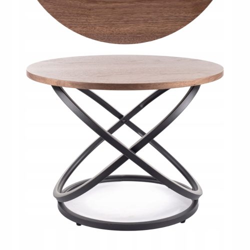  Signal Couchtisch Runde Tische 60 x 60 x 45 cm Walnuss