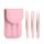  SET PINZETTE, PINZETTE, Pinzette im Etui, 3 Stück, ROSA