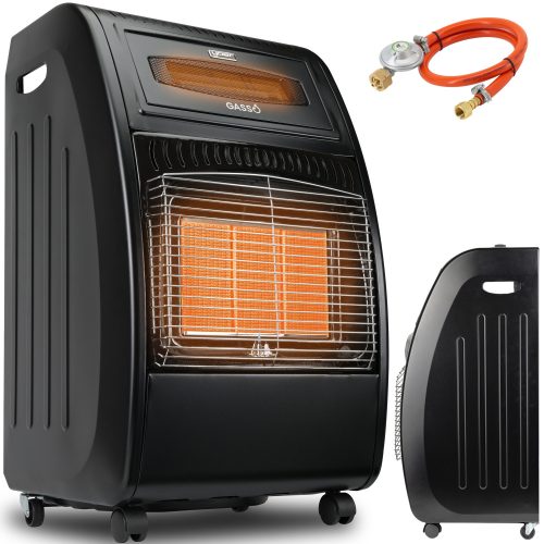 Yoer 5700 W Gasheizung Schwarz 430 x 720 mm