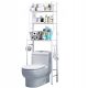 BADEZIMMERSCHRANK-REGAL, DAS ÜBER DEM TOILETTEN-WC-TOILETTEN-TOILETTEN-REGAL STEHT