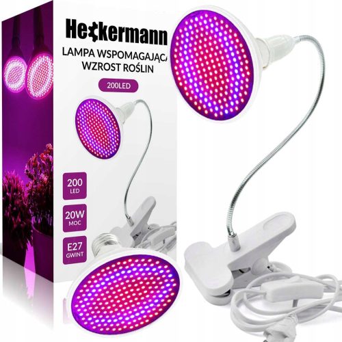 Lampe für den Pflanzenanbau - GROW Stehleuchte für den Pflanzenanbau Heckermann Home&Garden 20 W + AUFKLEBER NICHT WERFEN