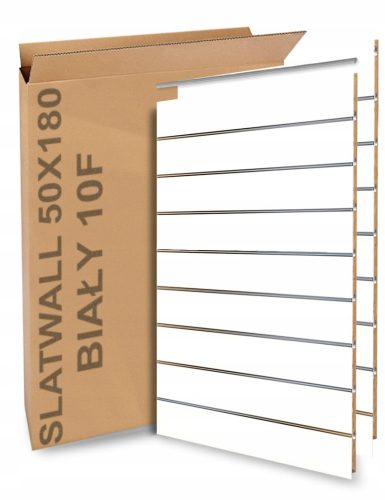 Lamellenwandpaneel Spacewall Best-Line 50x180cm 17 BUTTERS WHITE (VERSCHIEDENE FARBEN)