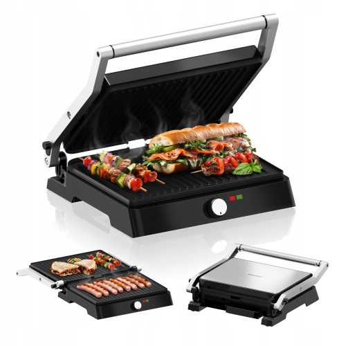  Klappbarer Elektrogrill Cherry Intense 50 Silber/Grau 2200 W