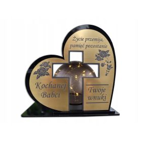  Kerzenständer, Acrylglas, Herz, 18 x 29 x 21 cm