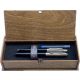  Parker Jotter-Stift in Schwarz und Silber + Parker-Stiftpatronen