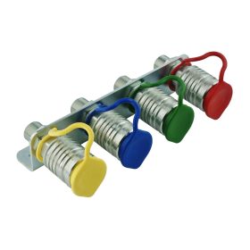 KARTE MIT 4 EURO-BUCHSEN M18X1,5 HYDROLIDER