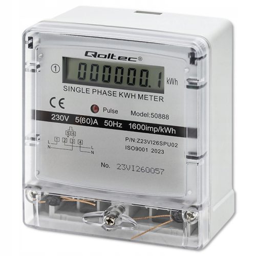 Qoltec-Zähler 230 V 5 A