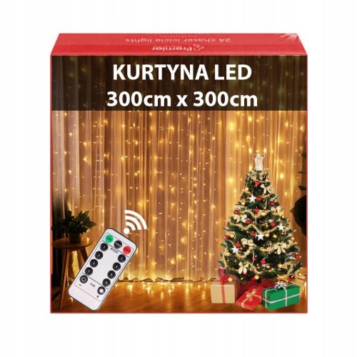  LED-LICHTVORHANG 3X3M LED-GARLANDDEKORATION