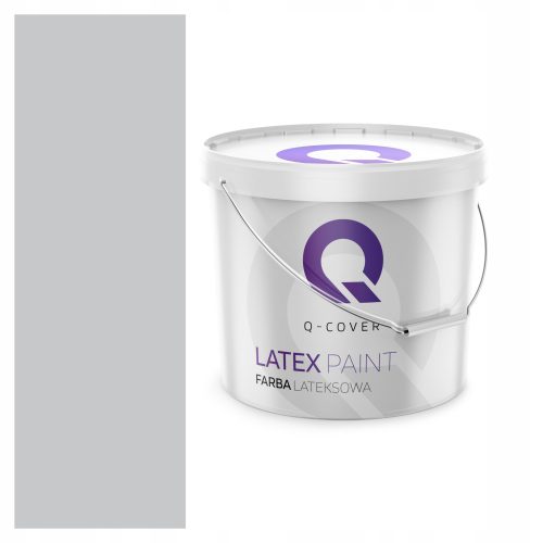 Q-Cover Latex-Decken- und Wandfarbe 5 l Hellgrau matt