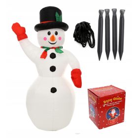    Aufblasbarer Schneemann, 1,8 m, LED-Weihnachtsbeleuchtung, ICILS