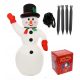  Aufblasbarer Schneemann, 1,8 m, LED-Weihnachtsbeleuchtung, ICILS
