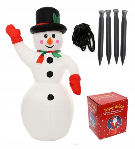  AUFBLASBARER SCHNEEMANN 2,4M BELEUCHTETE LED-Weihnachtsbaumbeleuchtung Weihnachtsdekorationen
