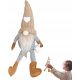  ELEFANT MIT BART, WEIHNACHTSZWERG MIT BECHER MIT HUT, ZWERG, ELF, BEIGE