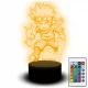  LED-NACHTLAMPE DRAGON BALL NARUTO SON GOKU ANIME FIGUR SASUKE KURIRIN