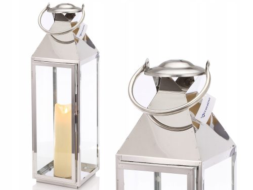 Dekorative Laterne, Metall, Glas, 72 cm