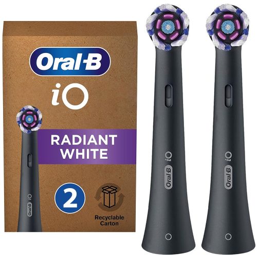  2x ORIGINAL ORAL-B iO RADIANT BLACK ELEKTRISCHE ZAHNBÜRSTENKOPF