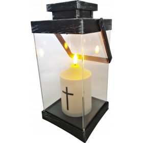    GROSSE BATTERIEBETRIEBENE LED-LATERNE, GROSSE LATERNE + Einsatz