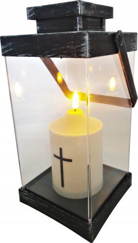  GROSSE BATTERIEBETRIEBENE LED-LATERNE, GROSSE LATERNE + Einsatz