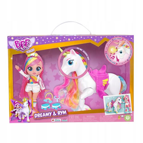  IMC Toys Cry Babies BFF Dreamy Doll und interaktives Einhorn Rym 87798