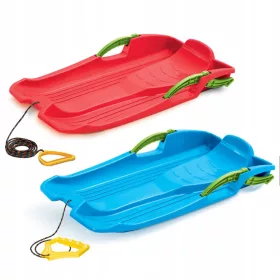  Schneeschlitten HORNET mit Bremse, blau + rot