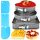 KUCHENFLIESEN-BACKFORM KUCHENBLECH HERZ-Set mit 3 Formen aus Stahl + DEKO-Spatel für Kuchen, Sahnetorten - 3-tlg