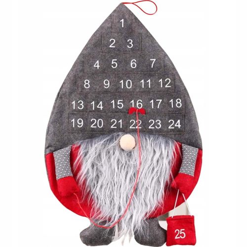  Wand-Adventskalender, an die Wand gehängt, Wichtel, Zwerg, 61x39cm