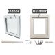 Weißes PVC-Kippfenster 40x80 400x800 kippbar