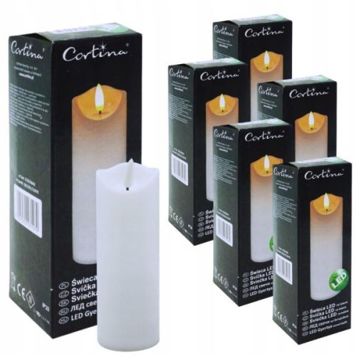  LED-Kerze mit Flammeneffekt Cortina 12,5 cm