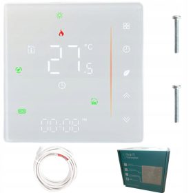    ELEGANTER THERMOSTAT ZUR HEIZUNG WIFI ZigBee MATS TUYA LCD 16A SMART WHITE