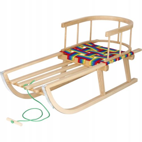  Traditioneller Holzschlitten Springos SAN004