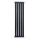  Wasserbadheizkörper Scarlet 467 W 380 x 1200 mm schwarz