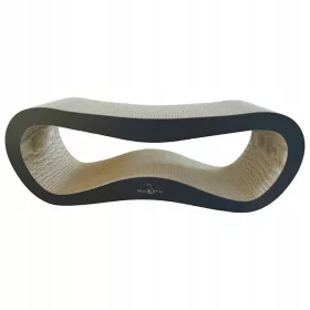    Niedriger Kratzbaum, Kratzbett Mruu&Pruu LEON bis 60 cm SCHWARZ GROß