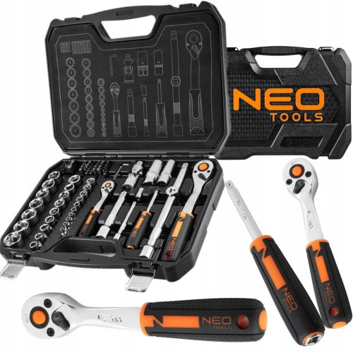  STECKSCHLÜSSELSATZ 73-teilig 1/2 1/4 NEO 10-054