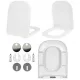  MKW Gap Toilettensitz, weißer Duroplast