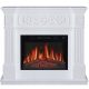 ArtiFlame elektrischer Standkamin mit Heizfunktion, weiß, 1800 W, 106,6 x 92,5 x 37 cm