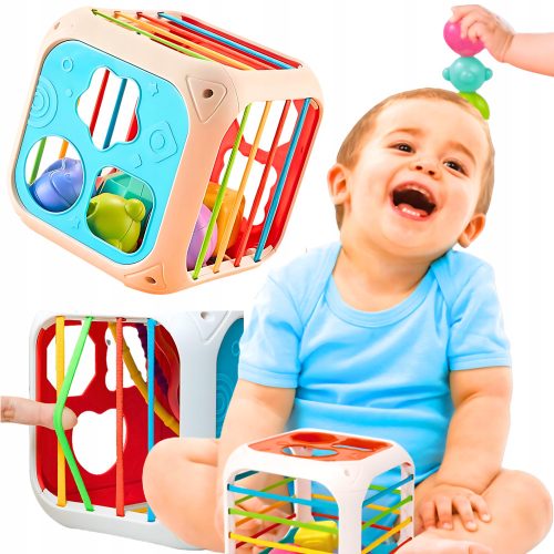  INTERAKTIVER BILDUNGSWÜRFEL FÜR BABYS SORTERBLOCKS 7in1