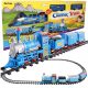  ELEKTRISCHE EISENBAHN, BLAUER ZUG, TRAILWAGEN
