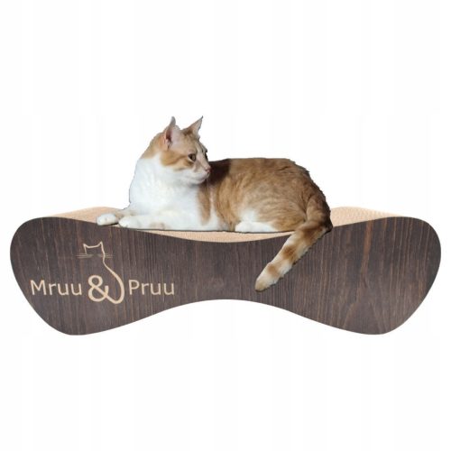  Niedriger Kratzbaum, Mruu&Pruu Kratzbett bis 60 cm BRAUN