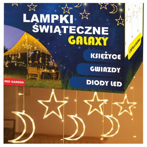  Red Garden Gwiazda 21 Lichtervorhang – 50 Lichter