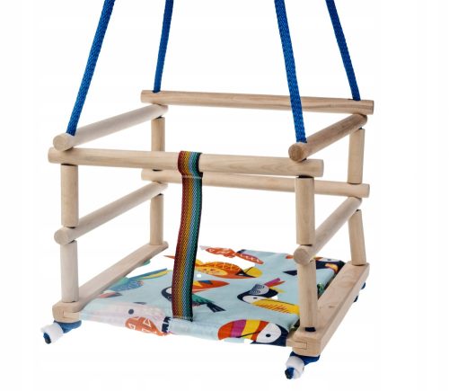 Hängende Sprossenschaukel aus Holz für Kinder